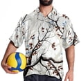 thumbnail image 4 of Tree Men's Casual Button Down Short Sleeve Hawaiian Printed Summer Beach Shirts, 4 of 6