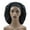 Black, variant on Yoyauz Oversized Women's Satin Hat With Double Layered Headband, Suitable For Sleeping Braids And Curly Hair