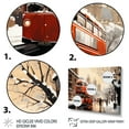 thumbnail image 3 of Designart "Vintage Views London's Timeless Charm II" Cityscapes Framed Wall Art Decor - Industrial Red London Living Room Framed Canvas Art, 3 of 6