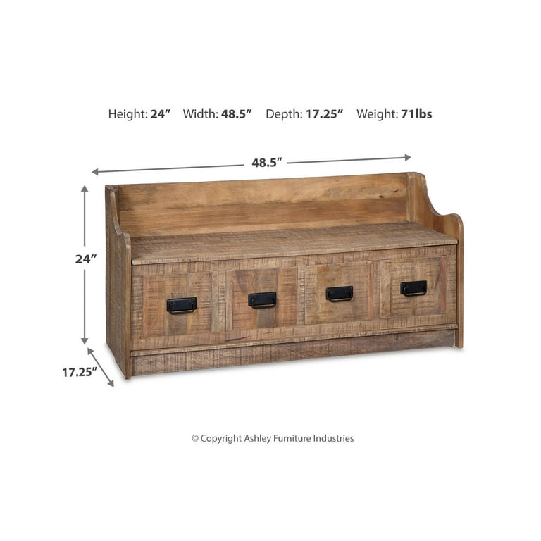 Garrettville Storage Bench - Brown Garrettville Storage Bench - Brown