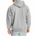 thumbnail image 3 of Htwon Hoodies for Men Leisure Plush hoodies Men's Solid color Sports hoodies for Men（Gray, XL）, 3 of 10