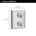 thumbnail image 2 of American Standard TU455740.243 Town Square S 3 Function Pressure Balanced Valve Trim Only, 2 of 5