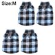thumbnail image 2 of Ropa para mascotas de 4 piezas de forro polar con botón de tracción, cómoda y cálida camisa a cuadros de forro polar, 2 of 6