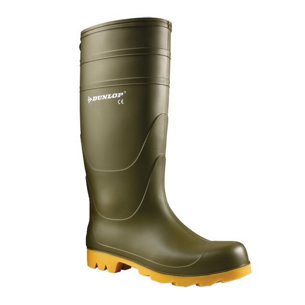 Dunlop Mens Unisex Universal Wellies Green 9 UK