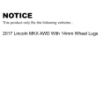 thumbnail image 2 of Transit Auto Front Rear Hub Bearing Assembly Coated Disc Brake Rotor and Semi-Metallic Pads Kit (10Pc) for Car 2017 Lincoln MKX AWD with 14mm Wheel Lugs - Left Right Side (Driver Passenger) KBB-113864, 2 of 2