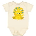 thumbnail image 3 of Inktastic Cute Dinosaur, Baby Dinosaur, Dino, Triceratops Boys or Girls Baby Bodysuit, 3 of 5