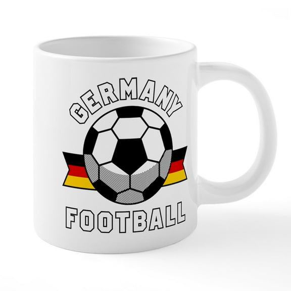 CafePress - Germany Football Mugs - 20 Oz White Ceramic Mega Mug