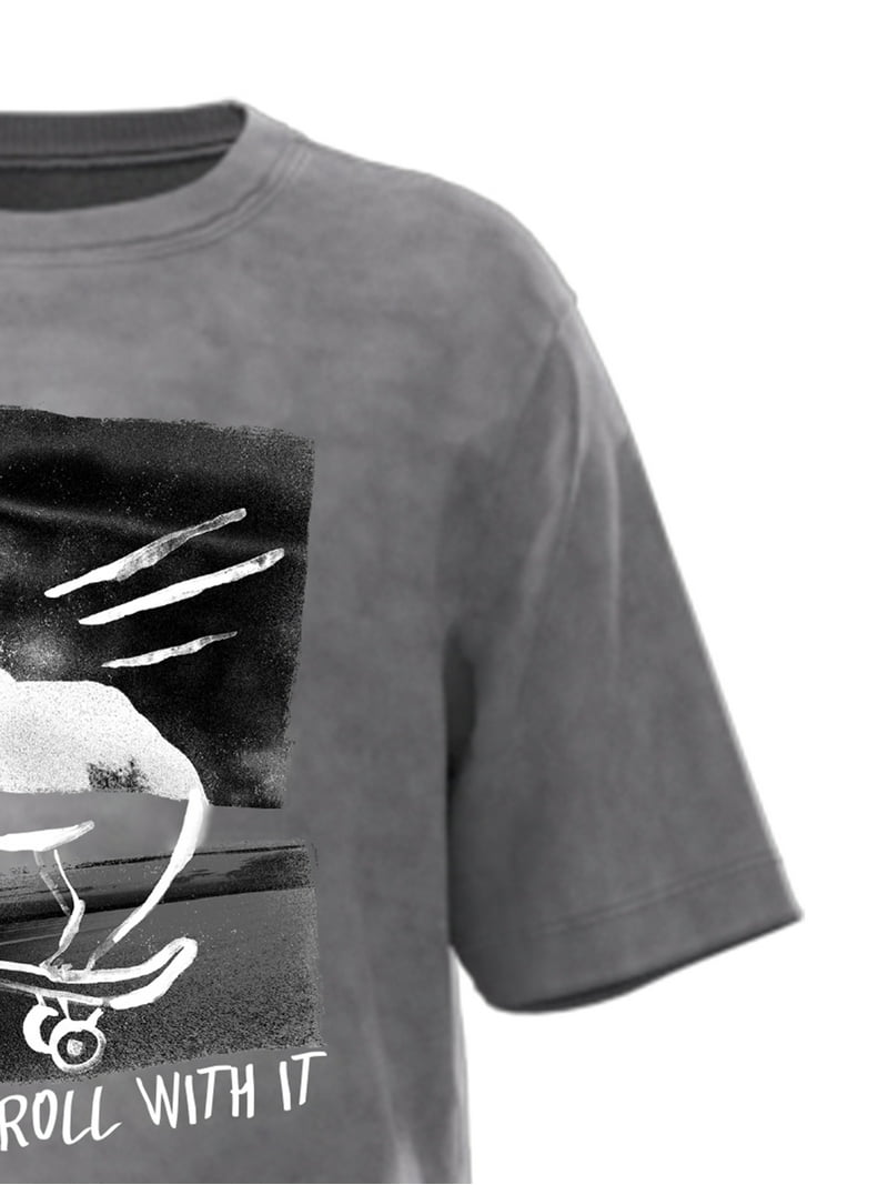 ●Tech. T / Roll With It Wonder Nation Boys Roll With It, Crew Neck, Short Sleeve