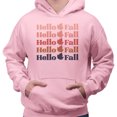 thumbnail image 2 of Hello Fall Hoodie Sweatshirt Unisex 3X-Large Pink, 2 of 5