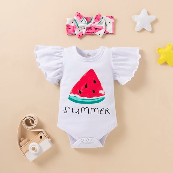 Vedolay Girls Outfits Summer Sets Girls Shorts Sets Summer 2 Pieces Outfits Casual Shirts and Short Set,White 0-3Months