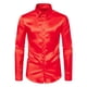 thumbnail image 1 of Blusa y camisa de manga larga con cuello vuelto para hombre, estilo casual, a la moda, de un solo color, con botones y cuello vuelto, blusa de manga larga para hombre., 1 of 8