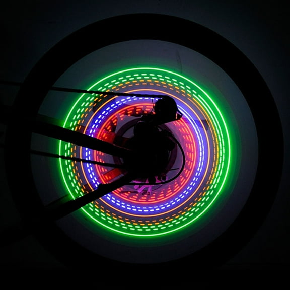 LULULION LED Wheel Light with 32 Patterns Sky Blue Cycling Spoke Light for Bicycle Easy Installation