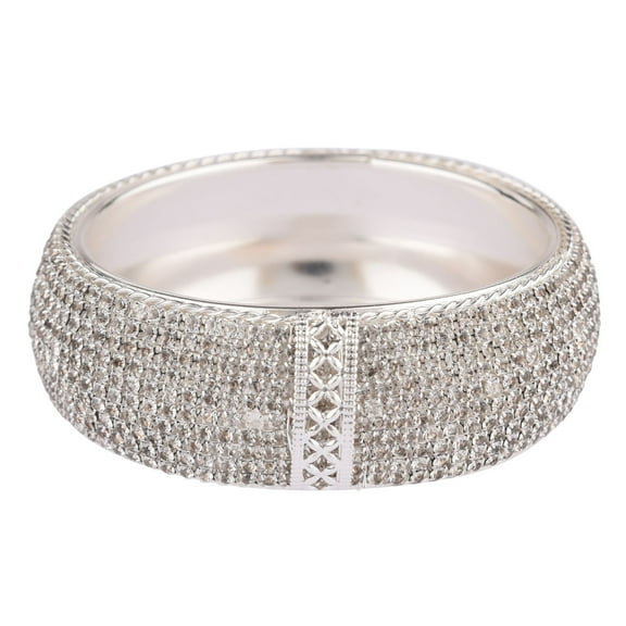 Efulgenz Cubic Zirconia CZ Crystal lndian Bangle Bracelet Set Jewelry for Women Girls (1 Pcs) Size-2.4