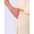 thumbnail image 5 of DARING DIVA Women's Pajama Set with Built-in Bra and Shorts Comfy Lounge Set M Beige, 5 of 7