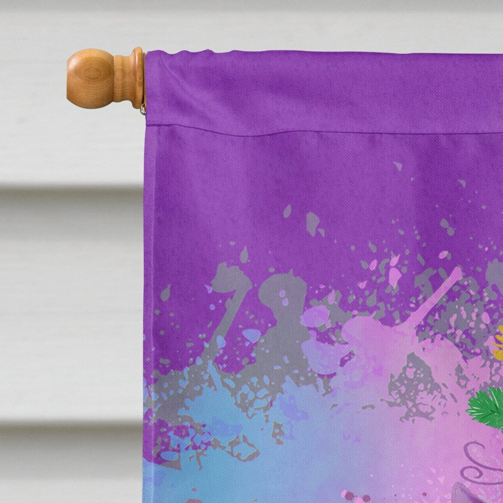 Mardi Gras Squad Flag Canvas House Size 28 in x 40 in