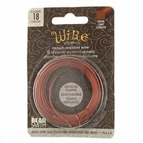 The Beadsmith Square Craft Wire - Wire Elements - Medium Temper - 18 Gauge, 7 Yard Coil - Antique Copper Color - Beading Wire Used for Jewelry Making, Wire Wrapping, and Other DIY Arts & Crafts