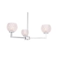 thumbnail image 3 of Woodbridge Lighting Elise 3-Light Glass Chandelier in Chrome/Opal, 3 of 5