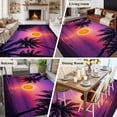 thumbnail image 5 of Large Area Rugs for Living Room Bedroom, Purple Orange Beach 8'x10' Rug Carpet Runner Indoor Outdoor, Ocean Coastal Summer Tropical Coconut Tree Palm Non Slip Floor Mats Rug for Kitchen, Patio, 5 of 8