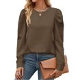 thumbnail image 3 of Zeagoo Long Sleeve Tunic Tops For Women Womans Top Fall Casual Long Shirts Crew Neck Sweatshirts Fall Outfits For Women 2025, 3 of 6