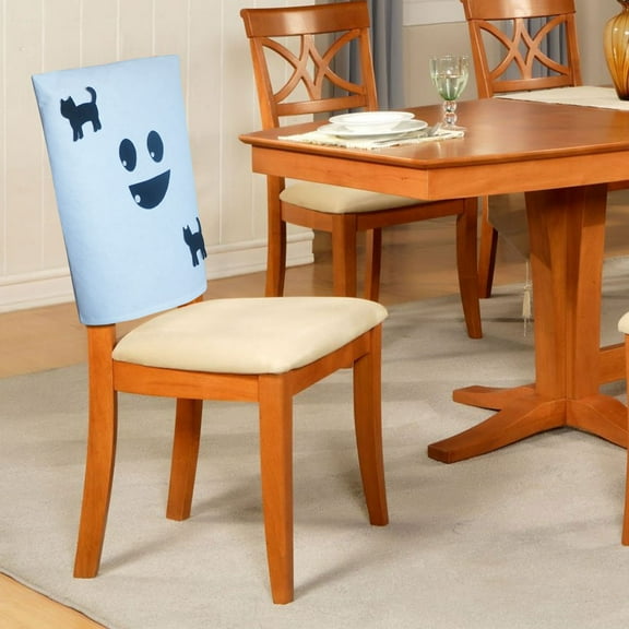 Konghyp Halloween Chair Cover, Non-Woven Seat Protector, Halloween Room Decoration, Soft Fabric Dining Chair Cover, Easy to Clean Furniture Protector, Autumn Themed Decor