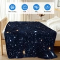 thumbnail image 4 of Blue Starry Sky Cooling Blanket, Lightweight Breathable Summer Throw Blanket with Double Sided Cold Effect, Universe Space Galaxy Night Star Picnic Beach Blankets Bed Sheet for Hot Sleepers 40"x60", 4 of 8