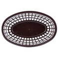 thumbnail image 4 of Tablecraft Oval Plastic Serving Baskets, 1-7/8"H x 6"W x 9-3/8"D, Brown, Pack Of 12 Baskets, 4 of 4