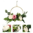 thumbnail image 3 of Kitandove 1Pack Nordic Style Circular Wreath For Home Decoration 11.8x9.8in, 3 of 8