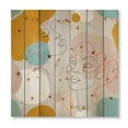 thumbnail image 3 of Designart 'Minimal Portrait of Female Face Drawn With One Line II' Modern Print on Natural Pine Wood, 3 of 5