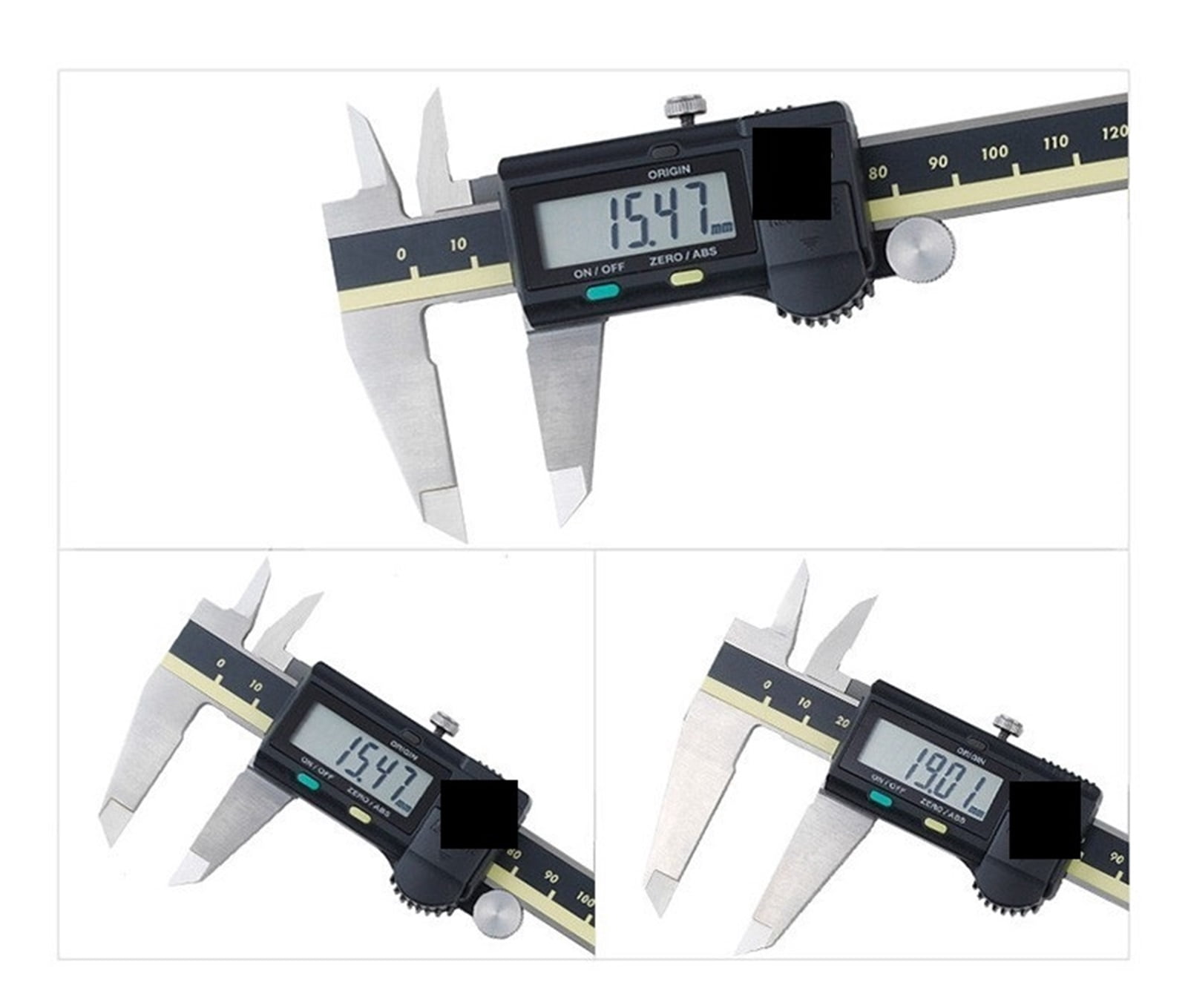 Caliper Digital LCD Vernier Calipers 8 Inch 200mm 500-197-20 Electronic Gauge Stainless Steel Measuring Tools ,Easy to Operate