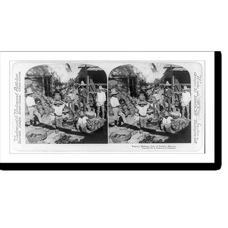 Historic Print, Pottery making, City of Puebla, Mexico, 16" x 20"