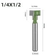 thumbnail image 1 of Bgsha 6.35mm Shank T-Slot Cutter Router Bit Set T Slotting Milling Cutter Woodworking, 1 of 6