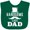 Green, variant on Inktastic Handsome Like Dad with Top and Mustache Boys Baby Bib