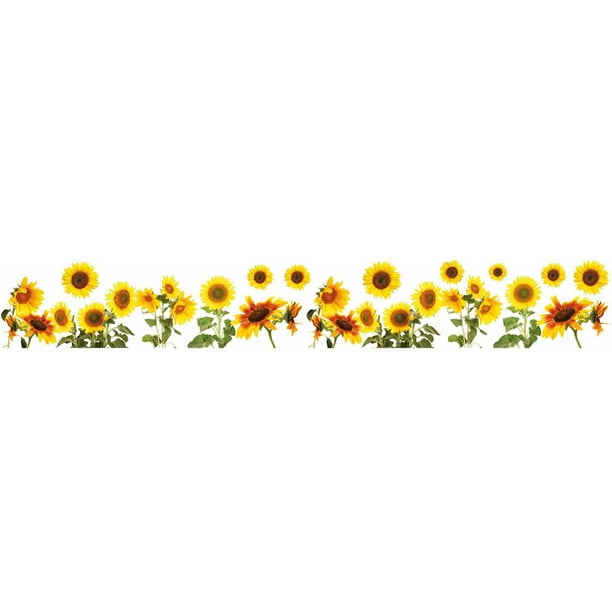 Home Decor Line Sunflowers Border Decal