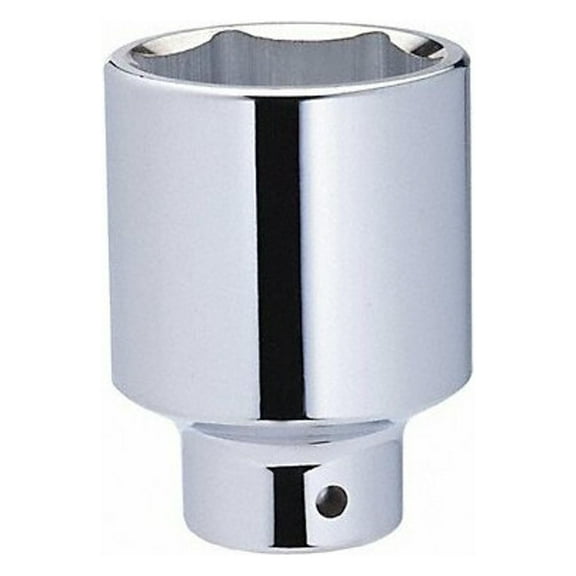 Westward Socket, Steel, Chrome, 1 1/16 in 10E299