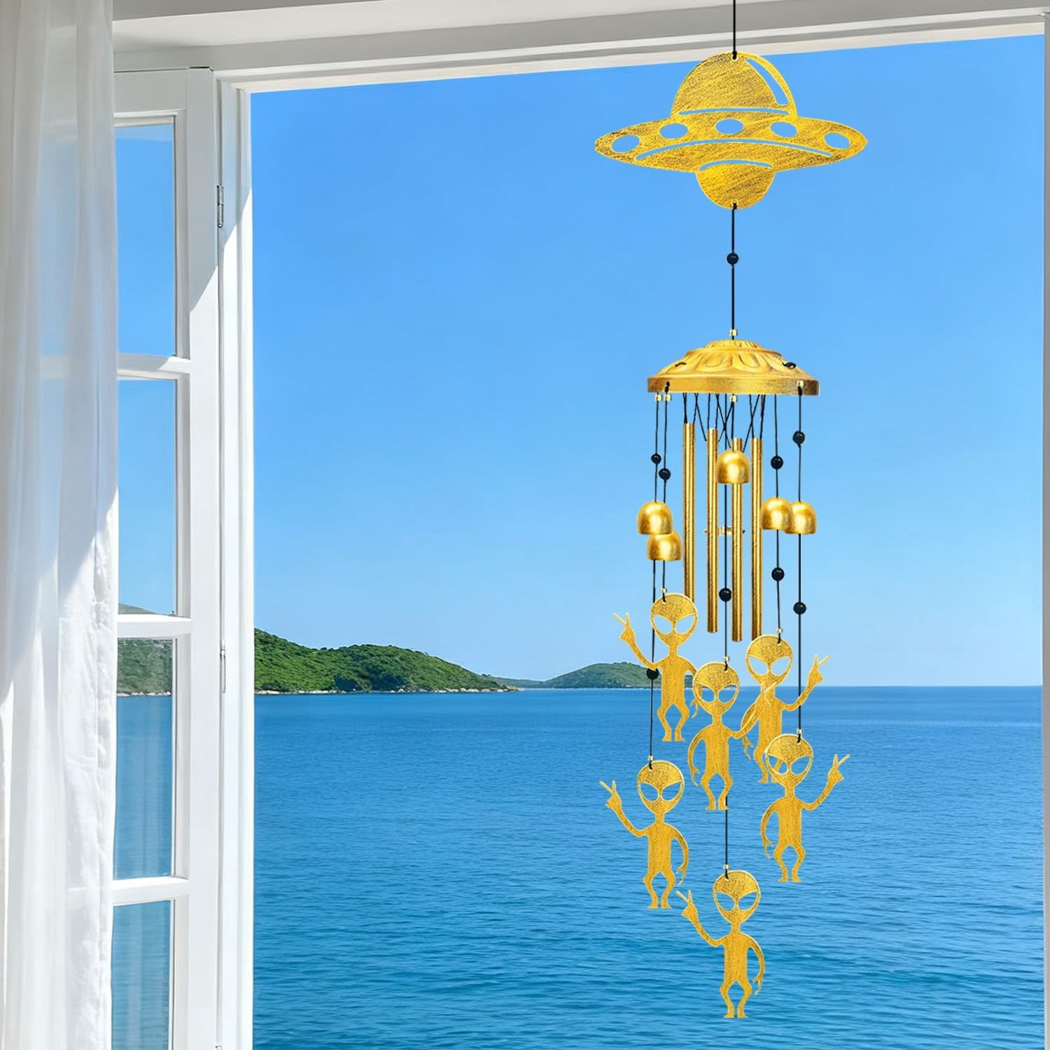 Outside   Windchimes Gifts for Men/Women/Dad/Grandpa Birthday Gift Memorial Gift Metal Wind Chime for Outdoor/Indoors Home, Porch, Yard Decor, Garden Decorations