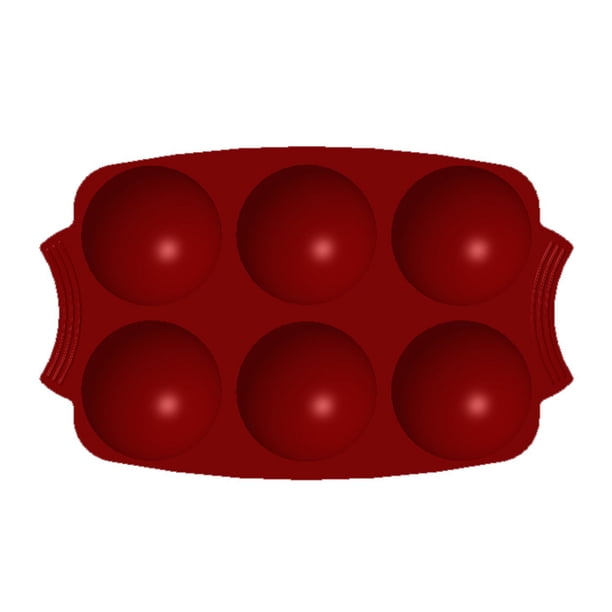 Molde De Silicona Con Forma De Cúpula De Hemisferio Grande De 6 Agujeros, Molde De Chocolate, Utensilios De Cocina De Seguridad No Tóxicos Para Hornear, Gelatina Para Pudín De ANGGREK Otros