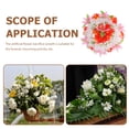thumbnail image 3 of LOLIPPYY Red Artificial Flower Wreath for Cemetery Grave Decoration Memorial Tribute and Outdoor Grave Ornament, 3 of 4