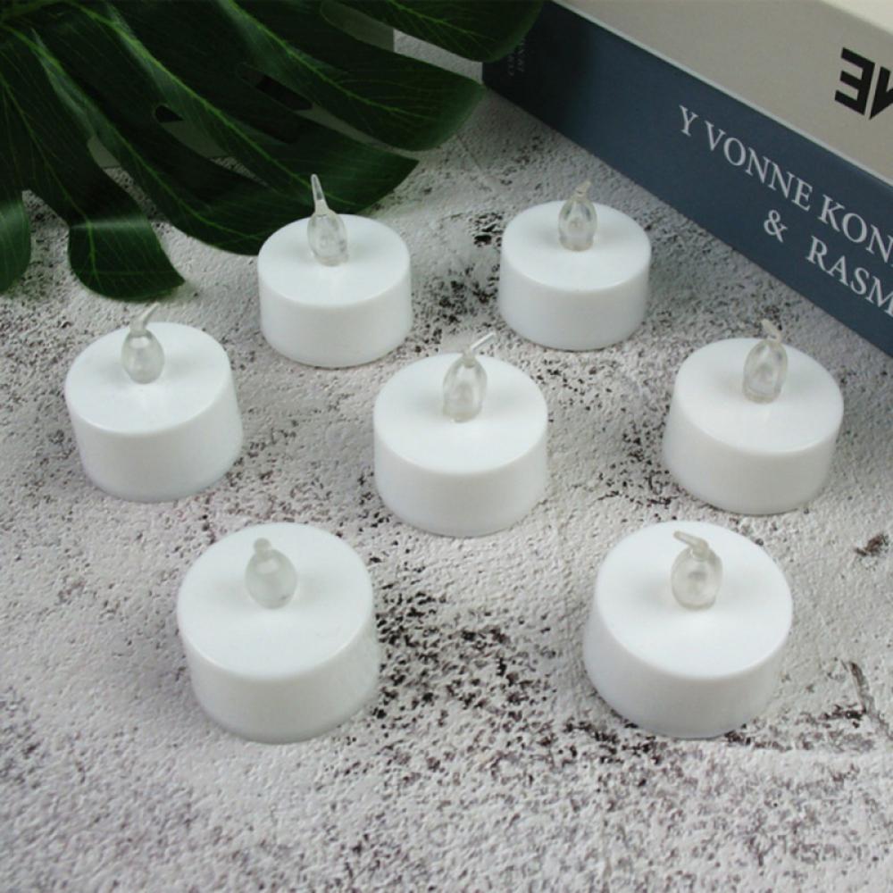 6pcs Color Changing LED Tea Lights Bulk,Flameless Tealight Candles with Colorful Lights, Battery Operated Fake Candles, Size: 3.3, White