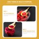 thumbnail image 5 of Juego de 3 cucharas de café de cuerno de buey, cucharas únicas para café, pasteles, postres y sopas., 5 of 7