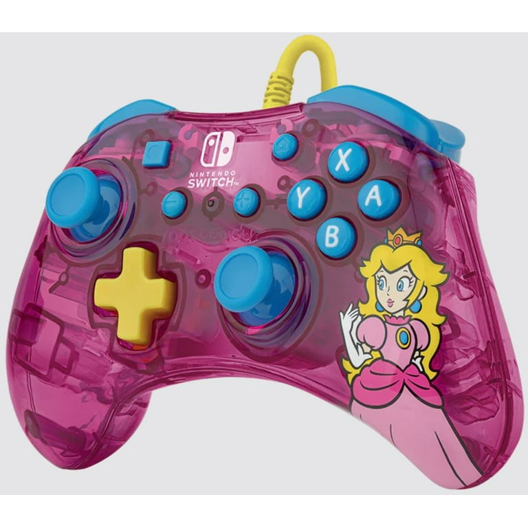 Nintendo Switch Pro Controller, Wired Official Licensed Nintendo Switch- Peach  Princess 