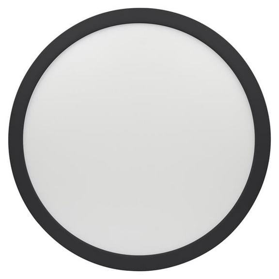 20848LEDD-BL-ACR 16 in. 30W Modplus LED Flush Mount, Black