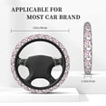 thumbnail image 2 of Kdxio Orchids Flowers Print Elastic Stretch Steering Wheel Cover,Auto Steering Wheel Cover,15 Inch Anti-Slip,Warm in Winter and Cool in Summer,Fit Suvs,Vans Cars,Trucks, 2 of 7