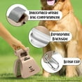 thumbnail image 2 of DogBuddy Pooper Scooper, Portable Dog Poop Scooper, Sanitary Dog Waste Pick Up, Heavy Duty Dog Waste Cleaner with Bag Dispenser, Dog Leash Clip and Pooper Scooper Bags Included (Medium, Taupe), 2 of 5