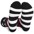 thumbnail image 3 of Mens Soft Quarter Socks 4th of July Casual Cotton Socks Stretch Thin Patriotic Men's Mid Crew Socks Black, 3 of 3