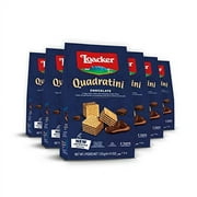 Loacker Quadratini Chocolate Wafer Cookies SMALL - 30% Less Sugar - Premium Crispy Bite Size Wafers with Chocolate Cream Filling - Resealable Pack - NON-GMO - Fine Flavor Cocoa from our Sustainable Fa