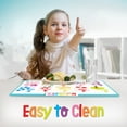 merka Kids Placemats Educational Placemat Non Slip Reusable Plastic