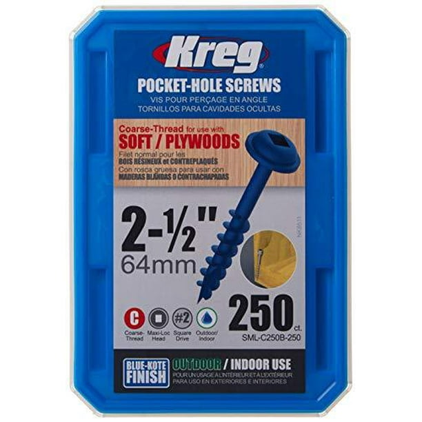 Walmart kreg screws hotsell