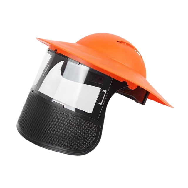 harayaa Chainsaw Face Face Protection Cover Replacement Protection Visor Adjustable for Tangerine Mesh Clear