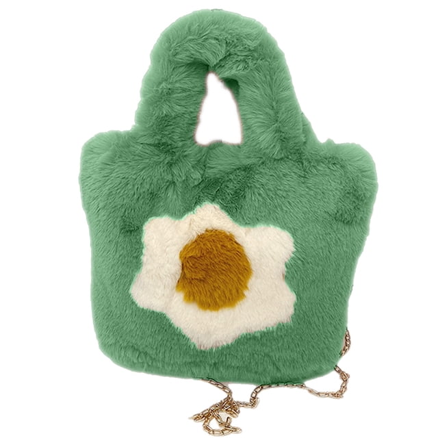 Mochila de peluche, bolso esponjoso, bolso suave para niños, regalo para niñas y mujeres