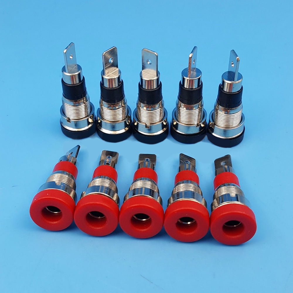 10 x Red 4mm Binding Post Socket Connector 